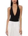Alice And Olivia Pippa Bodysuit In Black
