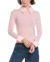 Alice And Olivia Alice + Olivia Porla Wool-blend Sweater In Pink