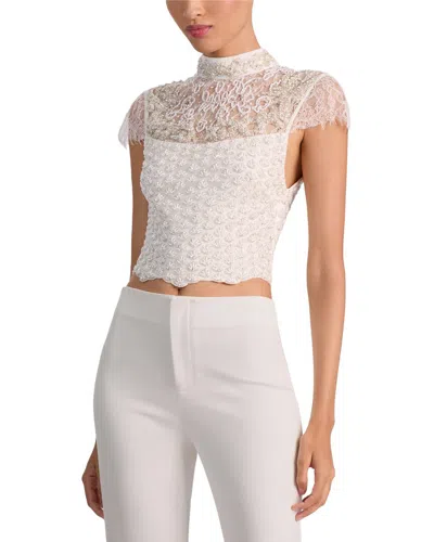 Alice And Olivia Alice + Olivia Pria Top In White