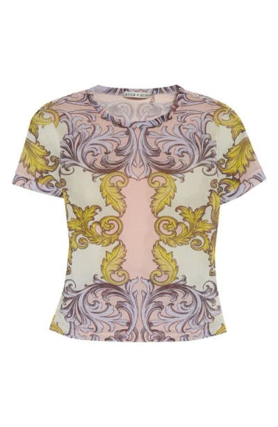 ALICE AND OLIVIA ALICE + OLIVIA PRINT T-SHIRT
