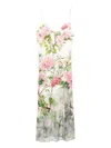 Alice And Olivia Alice + Olivia Printed Midi Dress In Multi