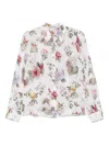 Alice And Olivia Alice + Olivia Printed Silk Shirt