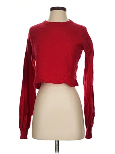 Pre-owned Alice And Olivia Alice + Olivia Pullover Sweater In Red