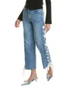 Alice And Olivia Reita Mid-rise Jeans In Blue
