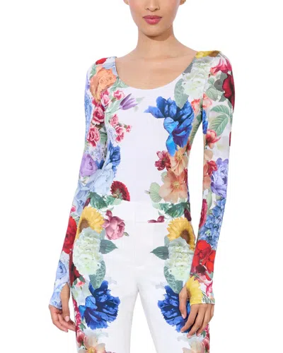 Alice And Olivia Alice + Olivia Rhys Neck In Multi