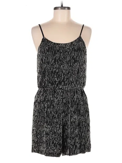 Pre-owned Alice And Olivia Alice + Olivia Romper In Black