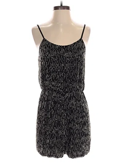 Pre-owned Alice And Olivia Alice + Olivia Romper In Black