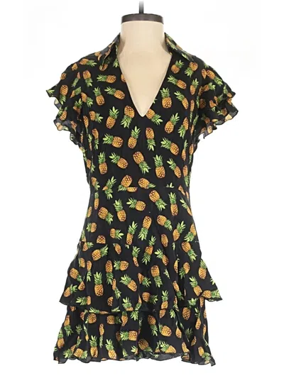 Pre-owned Alice And Olivia Alice + Olivia Romper In Black