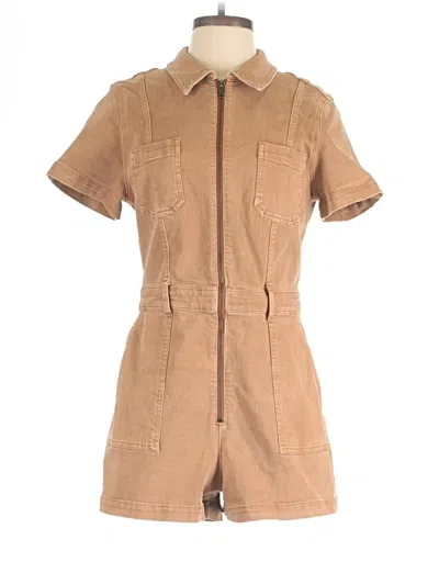Pre-owned Alice And Olivia Alice + Olivia Romper In Brown