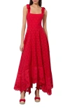 Alice And Olivia Alice + Olivia Rosalee Tie Strap Eyelet Cotton Sundress