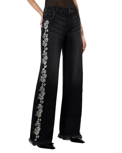 Alice And Olivia Alice + Olivia Roxie Jean In Black