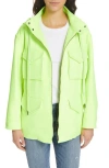 Alice And Olivia Alice + Olivia Russo Hooded Jacket In Neon Yellow