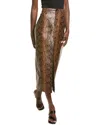 Alice And Olivia Alice + Olivia Snake Print Rye Maxi Skirt In Brown