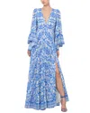 Alice And Olivia Selene Maxi Dress In Blue