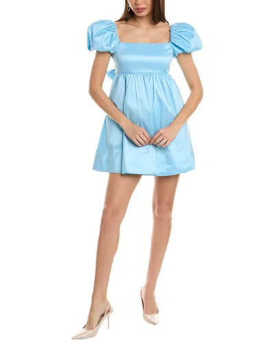 Alice And Olivia Sharilyn Mini Dress In Blue