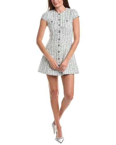 Alice And Olivia Alice + Olivia Shiloh Cap Sleeve Mini Dress In Gray