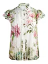 Alice And Olivia Alice + Olivia Minda Silk Blouse In Multicolour