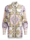 Alice And Olivia Lane Oversized Button Down In Multicolour