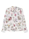Alice And Olivia Alice + Olivia Printed Silk Shirt