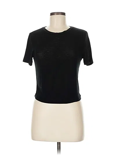 Pre-owned Alice And Olivia Alice + Olivia Short Sleeve T-shirt In Black