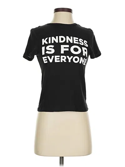 Pre-owned Alice And Olivia Alice + Olivia Short Sleeve T-shirt In Black