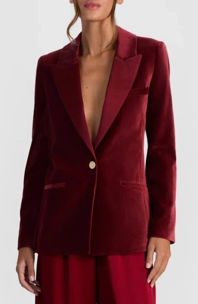 ALICE AND OLIVIA ALICE + OLIVIA SILAS VELVET BLAZER