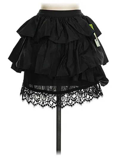 Alice And Olivia Alice + Olivia Silk Skirt In Black