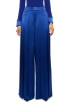 Alice And Olivia Simon High Rise Wide Leg Pleated Trouser In Royal