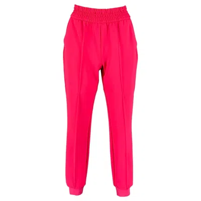 Pre-owned Alice And Olivia Alice + Olivia Size 4 Pink Polyester Casual Pants