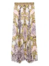 Alice And Olivia Acanthus Print Maxi Skirt