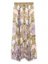 Alice And Olivia Acanthus Print Maxi Skirt
