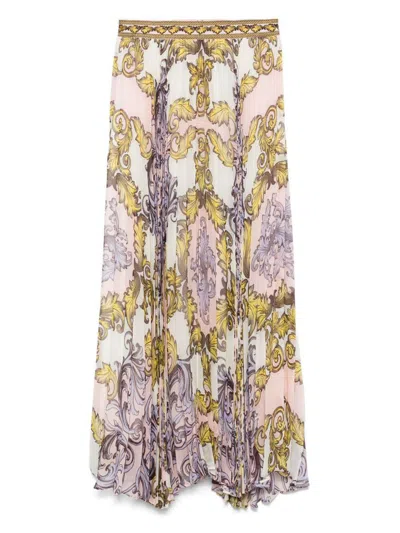ALICE AND OLIVIA ALICE + OLIVIA PRINTED LONG SKIRT