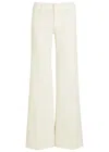 Alice And Olivia Alice + Olivia Slay Heart Wide-leg Jeans In White