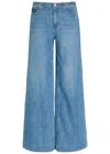 Alice And Olivia Alice + Olivia Slay Wide-leg Jeans In Blue