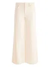 Alice And Olivia Wide-leg Cropped Jeans In White