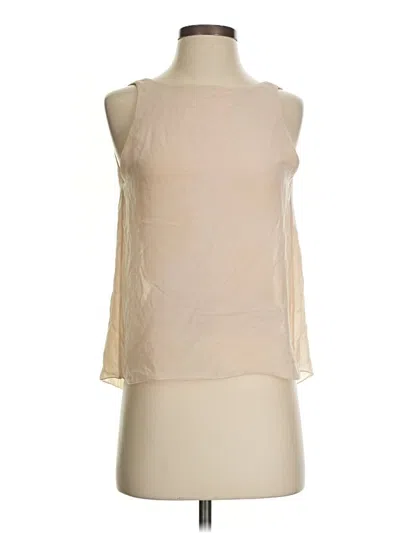 Pre-owned Alice And Olivia Alice + Olivia Sleeveless Blouse In White