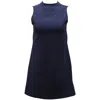 Alice And Olivia Alice + Olivia Sleeveless Sheath Dress In Navy Blue Polyester In Blue