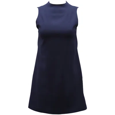 Alice And Olivia Alice + Olivia Sleeveless Sheath Dress In Navy Blue Polyester