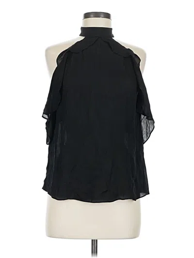 Alice And Olivia Adaline Ruffled Georgette Mini Dress In Black