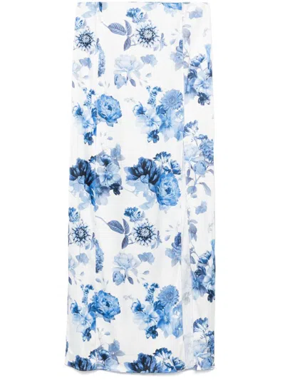 ALICE AND OLIVIA ALICE + OLIVIA STEPHINE PRINTED LONG SKIRT