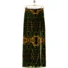 Alice And Olivia Alice + Olivia Stephine Velvet Maxi Skirt