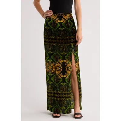 Alice And Olivia Alice + Olivia Stephine Velvet Maxi Skirt