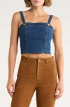 Alice And Olivia Alice + Olivia Sue Denim Bustier Top In Multi
