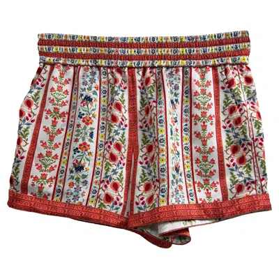 Alice And Olivia Alice + Olivia Tandy Floral-print Shorts In Multicolor Polyester