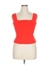 Alice And Olivia Alice + Olivia Tank Top Red Strapless Neckline Tops In Red