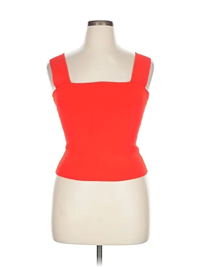 Alice And Olivia Alice + Olivia Tank Top Red Strapless Neckline Tops