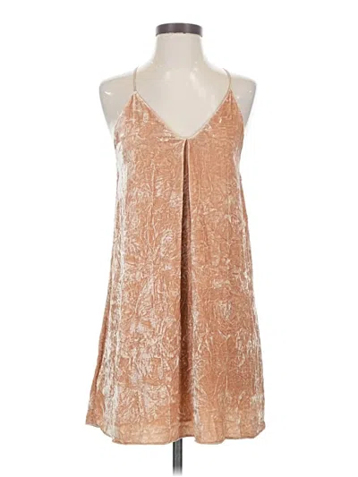 Pre-owned Alice And Olivia Alice + Olivia Tank Top Tan Halter Neckline Tops