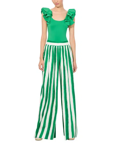 Alice And Olivia Alice + Olivia Tawny Bodysuit In Green