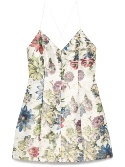 ALICE AND OLIVIA ALICE + OLIVIA TAYLA PRINTED MINI DRESS