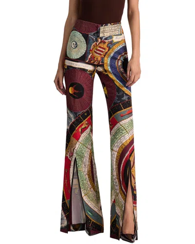 Alice And Olivia Alice + Olivia Teeny Bootcut Ft Slit Pant In Multi